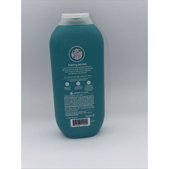 Method Limited Edition Body Wash, Feeling Jazzed, Vanilla, Cocoa, and Musk, 18Oz - Picture 2 of 3